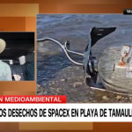 ONG limpia desechos de SpaceX de playa en Tamaulipas